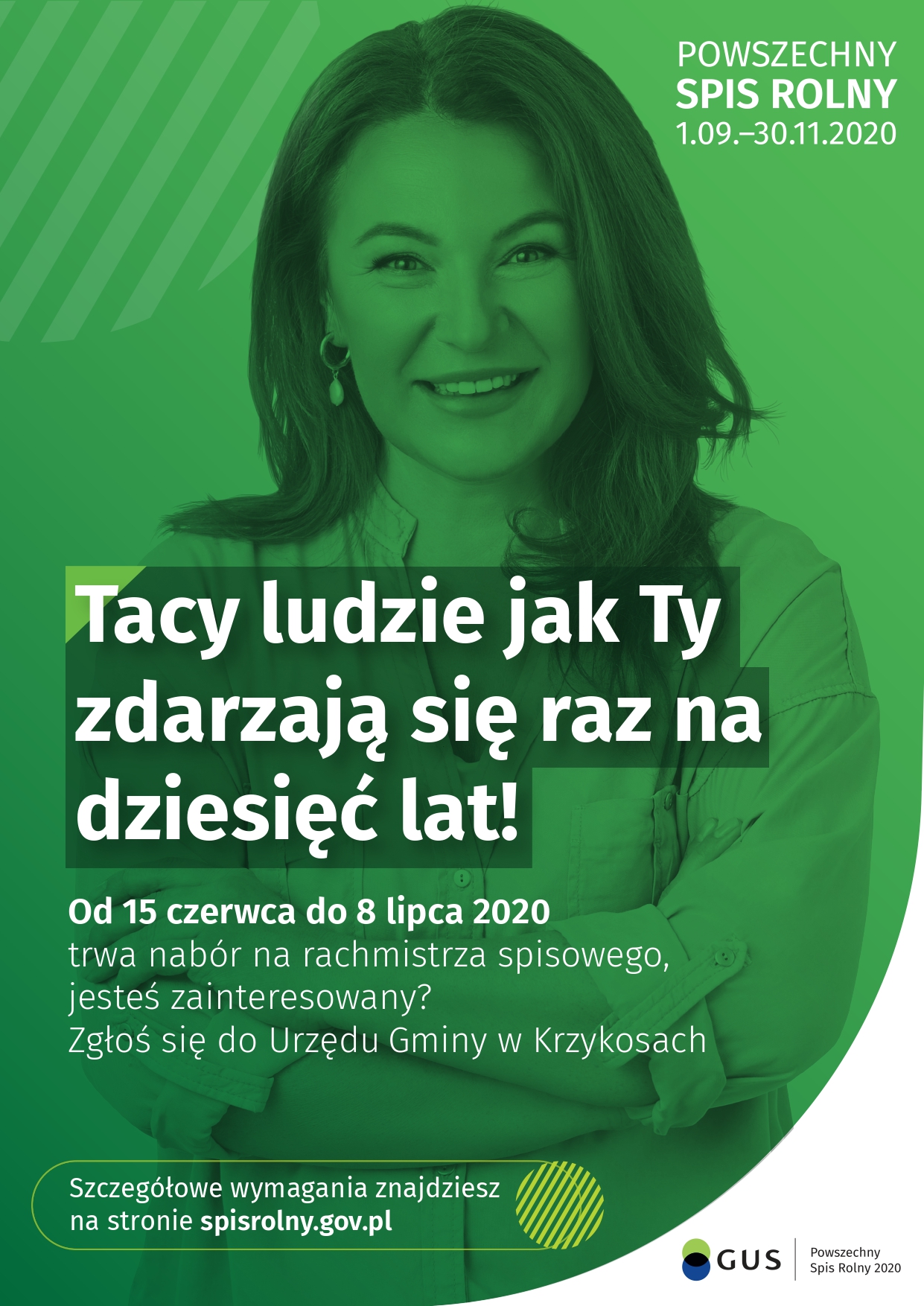 Plakat Powszechnego Spisu Rolnego w 2020 r.